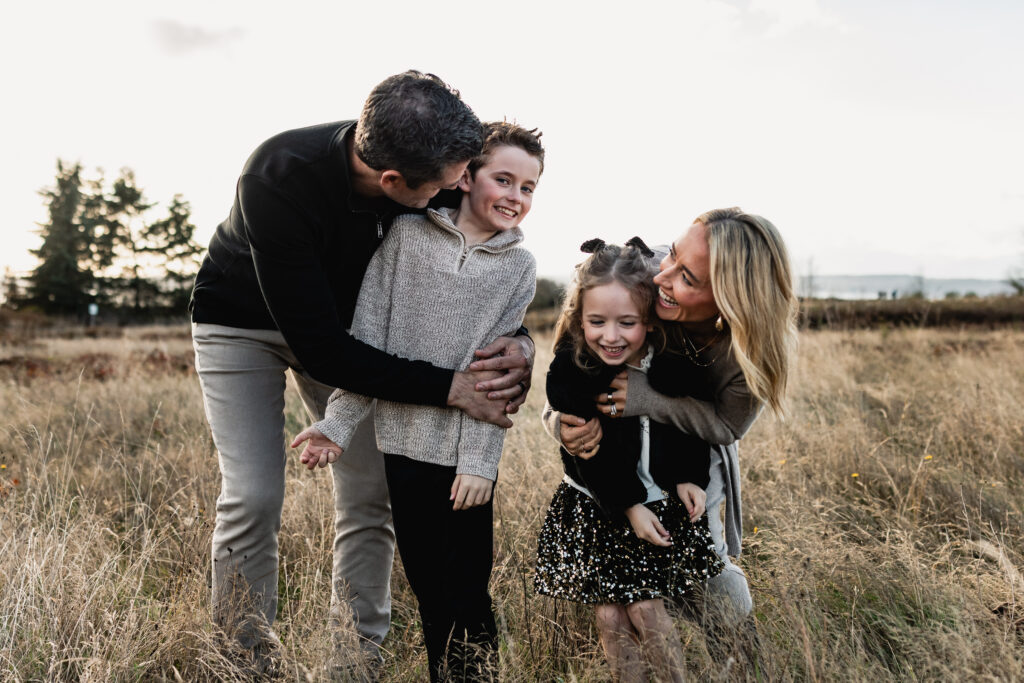 Family during a session, illustrating how to do a model call for photography that yields elevated portfolio images.